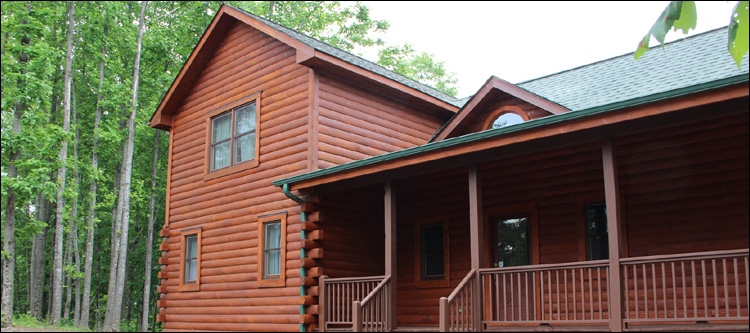 Log Home Staining in Mc Kenney, Virginia