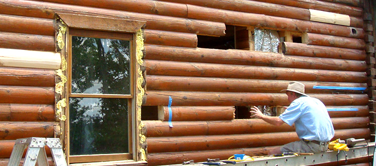 Log Home Repair Dinwiddie County, Virginia