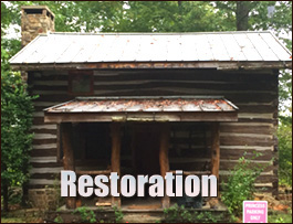 Historic Log Cabin Restoration  Dinwiddie County, Virginia